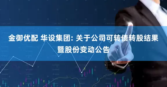 金御优配 华设集团: 关于公司可转债转股结果暨股份变动公告